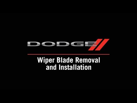 Wiper Blade Removal and Installation | How To | 2020 Dodge Grand Caravan