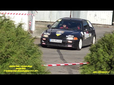 Cichoń Piotr / Cichoń Kinga - Honda Civic - 17 Jasielski Rajd Niepodległości 11-11-2017