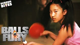 Balls Of Fury: Randy (Dan Fogler) faces The dragon (La Na Shi) in an epic table tennis match