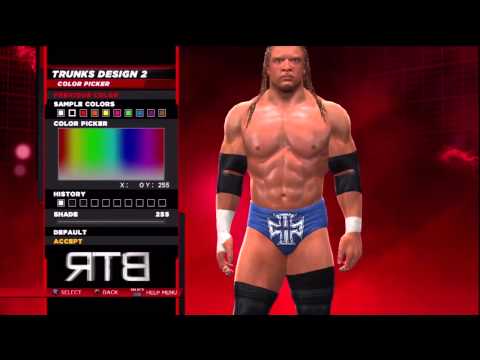WWE 2K14 Superstar Threads Triple H Retro Blue 2003 Attire