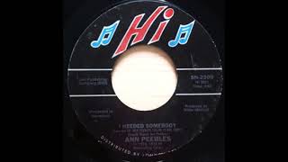 ANN PEEBLES   I NEED SOMEBODY