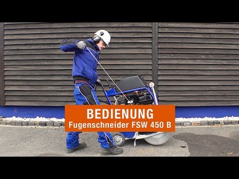 Bedienung Fugenschneider FSW 450 B | BEYER-Mietservice