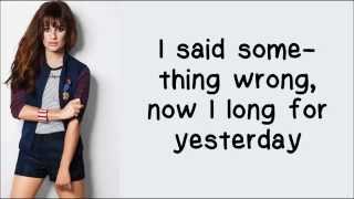 Glee-Yesterday Lyrics