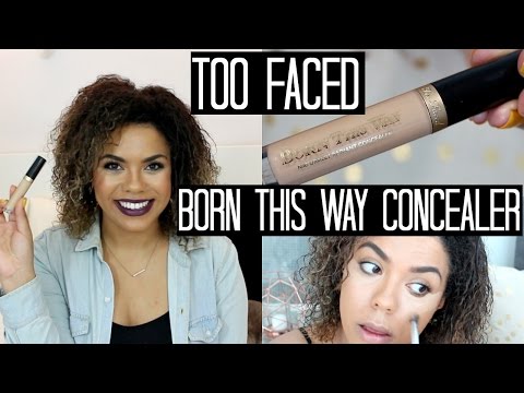 Too Faced Born This Way Concealer Review + Swatches + Demo | samantha jane Video
