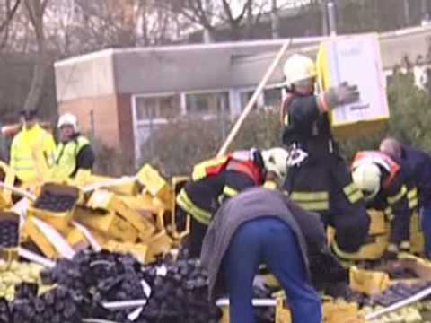 Lübeck, HL-live.de - Tonnenweise Äpfelmusauf der Posener Straße.flv