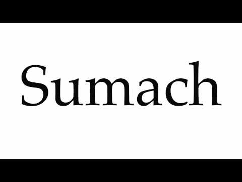 How to Pronounce Sumach