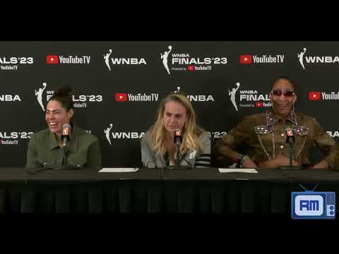 Kelsey Plum/Becky Hammon/A'ja Wilson postgame: Las Vegas Aces defeat New York Liberty 99-82 | Game 1