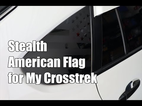Subieguy - Stealth American Flag  Decal for My Crosstrek