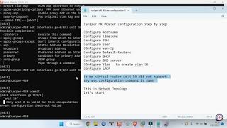 Juniper Router Configuration Basic😘
