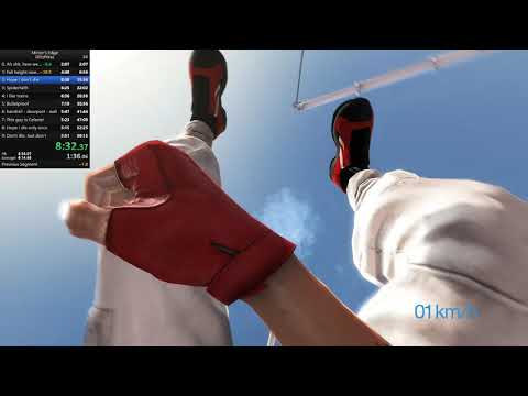 Mirror's Edge speedrun that is perfect except I die 4 times - Glitchless 56:53.26 (RTA 1:00:07.92)