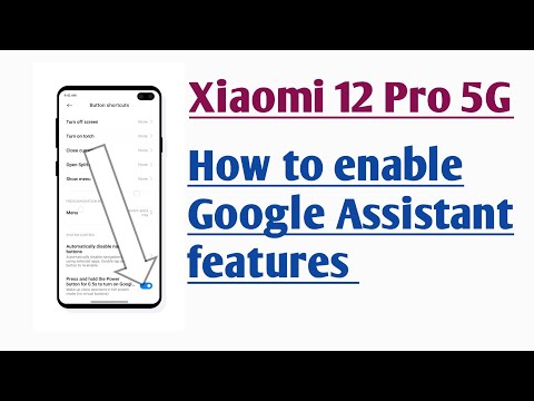 Xiaomi 12 Pro 5G How to enable Google Assistant features