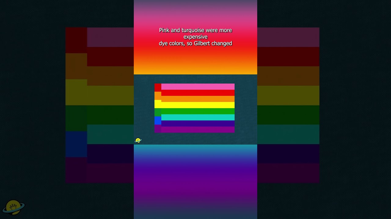What did the rainbow pride flag used to look like?