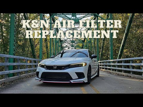 K&N 33-5120 Air Filter Replacement 2022+ 11th Gen 1.5L Honda Civic Si Installation