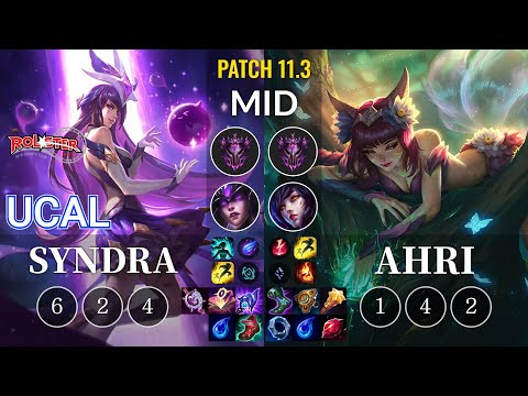 KT Ucal Syndra vs Ahri Mid - KR Patch 11.3