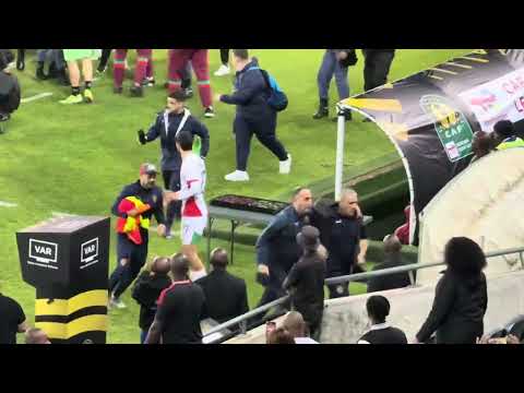 Orlando pirates wins encounter against MC Alger to advance in CAF champions league. Violence erupts