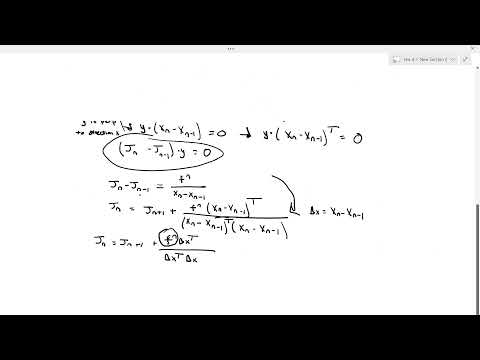 Broyden's Method Derivation and Sherwood-Morrison Simplification