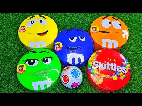 Satisfying Video | Unpacking and Mixing Rainbow Candy in 5 M&M'S Boxes ASMR | 207