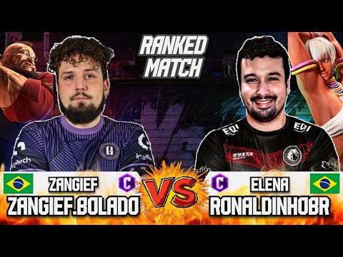 SF6 🔥 Zangief_Bolado (Zangief) vs RonaldinhoBR (Elena) 🔥 Epic High-Level Battle | Street Fighter 6