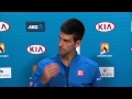 Novak Djokovic press conference (Final.