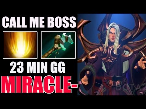 CALL ME BOSS - Miracle- 9k MMR Plays Invoker WITH Force Staff, EZ GAME in Ranked - Dota 2