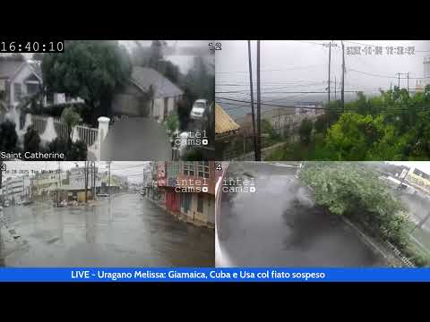 Giamaica, paura per l'arrivo dell'uragano Melissa - LIVE