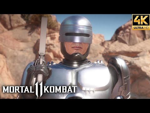 Mortal Kombat 11 - Robocop All Fatalities, Brutalities, Intros, Victory Poses & More (4K 60FPS)