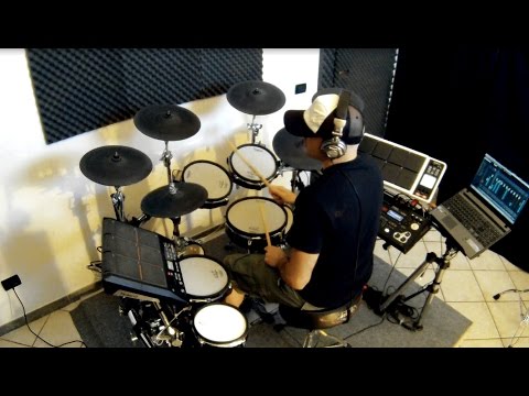 M1 Deadprez & Bonnot - Number One With A Bullet (Stefano Testa Drums Remake) - V-Drums Cam