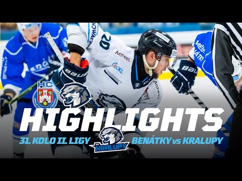 31. kolo HC Benátky nad Jizerou vs HK Kralupy | 2. liga 2025/26 Highlights