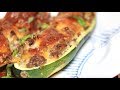 Zucchini Boats With Ground Beef And Spaghetti Sauce