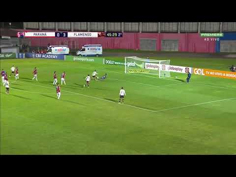 Gol de Henrique Dourado - Paraná 0 x 4 Flamengo HD - Brasileirão 2018 Rodada 30