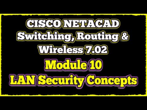 NETACAD Switching, Routing, and Wireless Essentials 7.02, 📡 Module 10: LAN Security Concepts