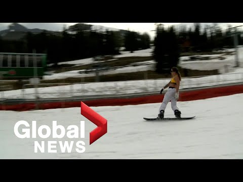 Banff skiing resort reopens in the middle of summer,...