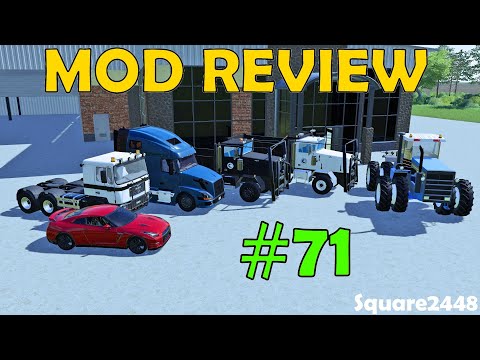 Farming Simulator 19 Mod Review #71 Nissan GTR, Dump Trucks, Semi, Houses & More!