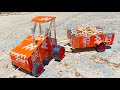 How To Make Tractor With Trolley With Matchbox Diy Matchbox Tractor
