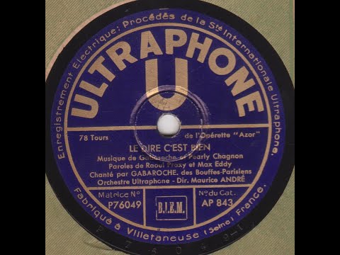 Gabaroche   " le dire c'est bien ! "  1932