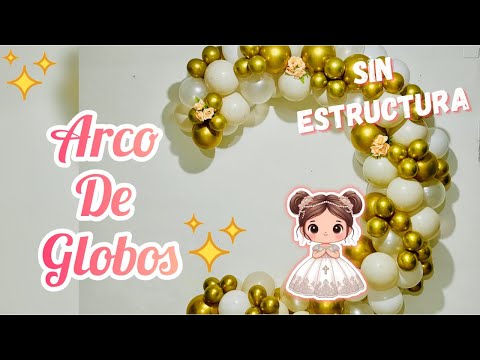 HOW TO MAKE A BALLOON ARCH WITHOUT A BASE OR STRUCTURE - Balloon Arch Tutorial - 🤗LikeArt Decorat...
