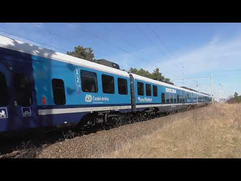 Vlaky v Bzenci přívozu na trati 330/Trains in Bzenec přívoz on line 330-18.3.2023