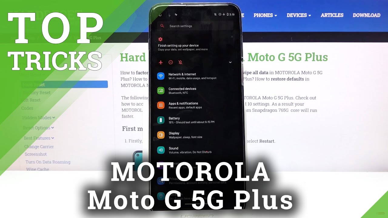 MOTOROLA Moto G 5G Plus Tips and Tricks