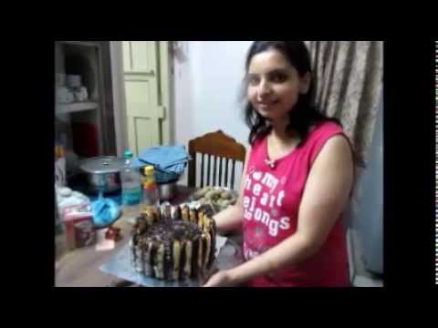 Eggless Chocolate Tiramisu Cake - Part - 2 |   Decorating Tiramisu ( Recipe by Tripta)