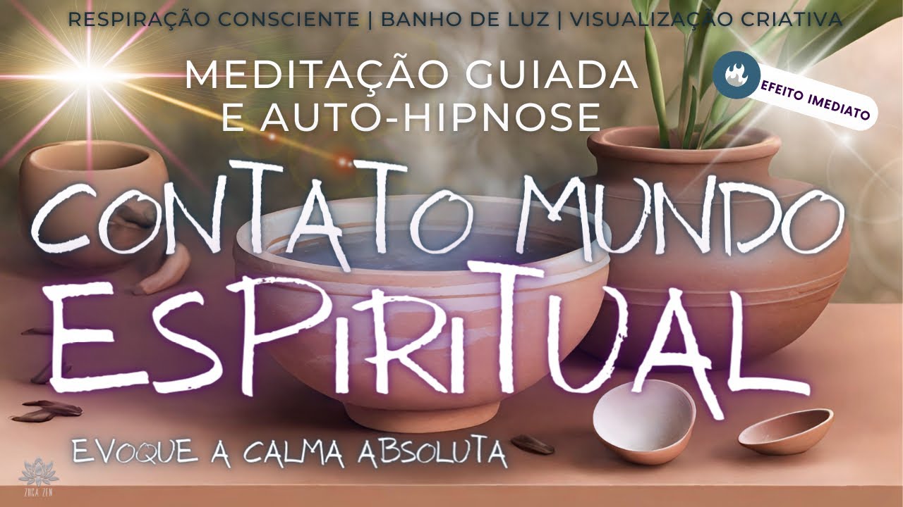 CONTATO MUNDO ESPIRITUAL | Meditação Guiada e Auto-hipnose | Sinta Calma e Paz | Insônia e Ansiedade