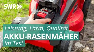 Akkurat mit Akku? Rasenmäher im Test | Marktcheck SWR