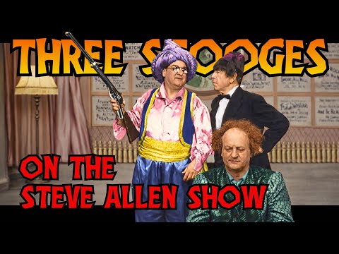 THREE STOOGES on The Steve Allen Show - In COLOR