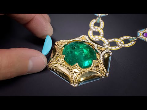 The Roman Esedra necklace | Mediterranea High Jewelry Craftsmanship