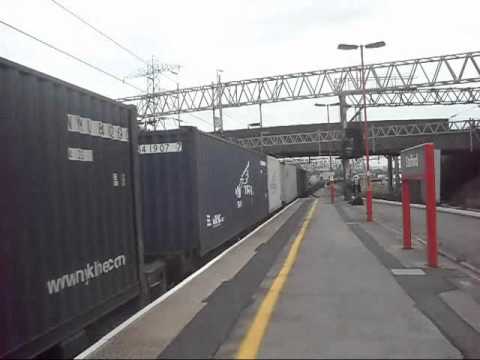 Freightliner 66504 through Stafford, 4M28 Southampton - Ditton (29/07/2011)