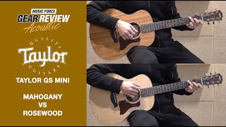 Video thumbnail for Taylor GS Mini Mahogany VS Taylor GS Mini Rosewood Review (No Talking) by Music Force Official
