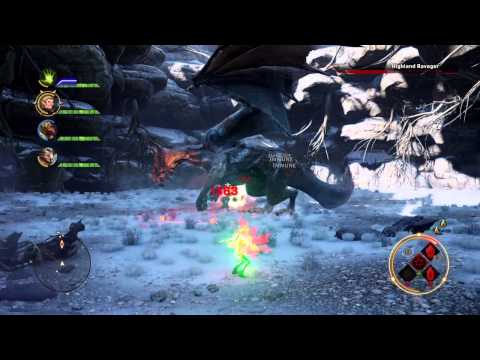 Dragon Age: Inquisition. Killing the Highland Ravager in seconds.