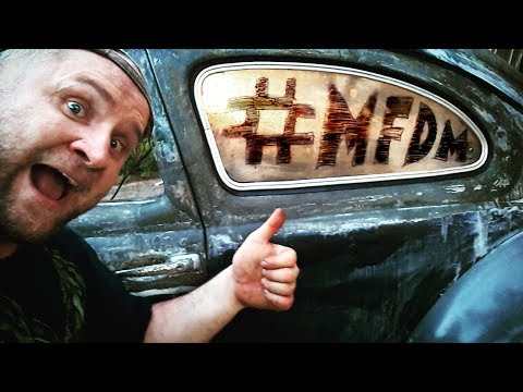 VW Beetle Powered Pop Out Windows 4 - ROTTEN OLD 1956 VW BEETLE - 112