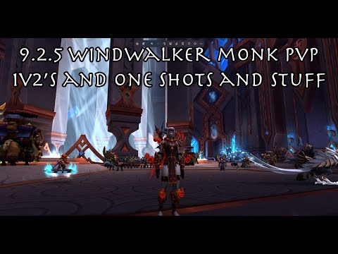 Aerisk - WW Monk - Some 1v2's and Big One Shots - Shadowlands 9.2.5 PvP