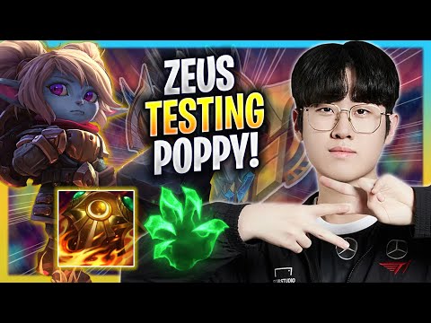 ZEUS TESTING POPPY IN KR SOLOQ! - T1 Zeus Plays Poppy TOP vs Gnar! | Season 2023