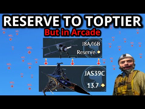 THE ENTIRE SWEDEN FIGHTER LINE EXPERIENCE BUT IN ARCADE (reserve to toptier)